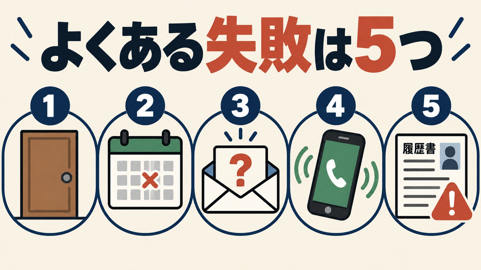 退職代行の失敗例5つ