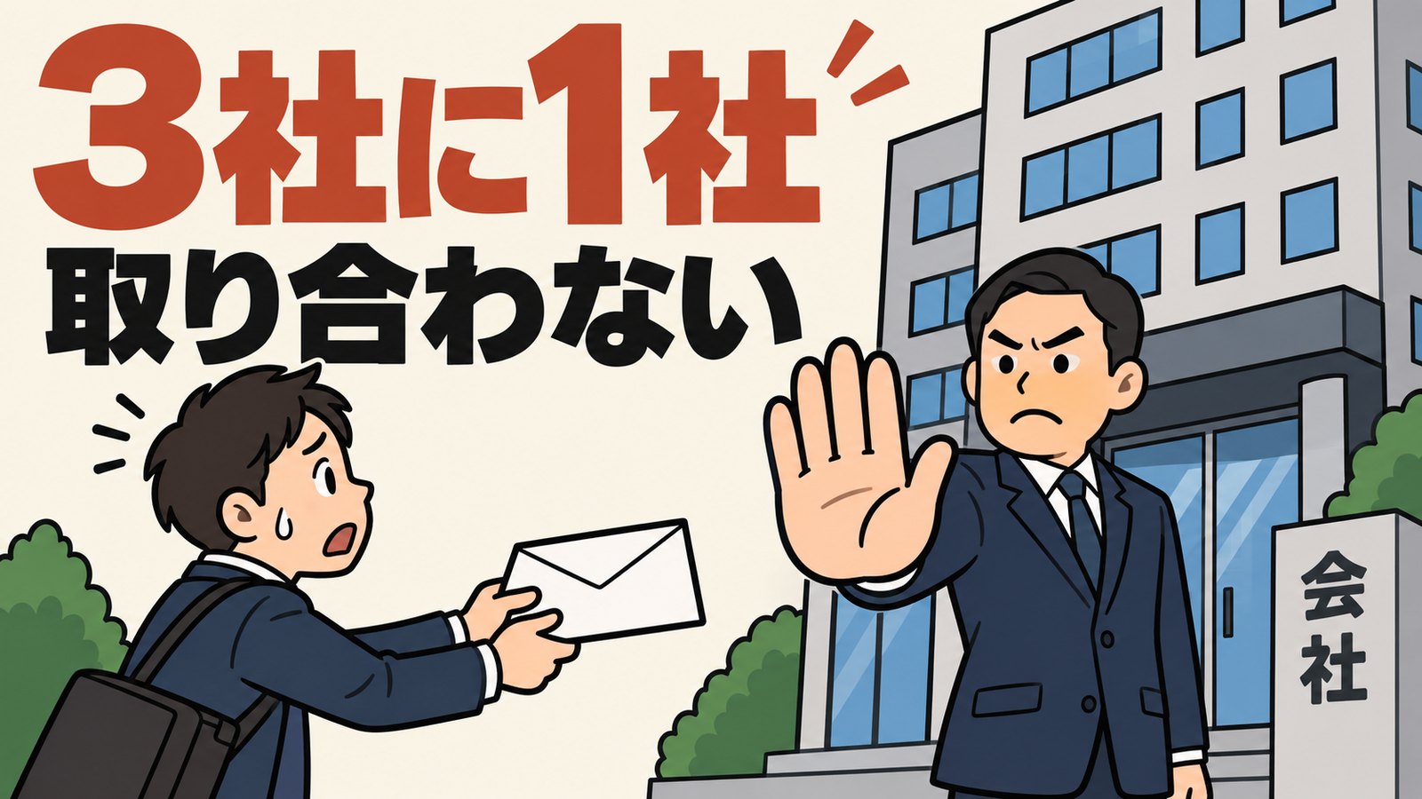 業者からの連絡を取り合わない会社